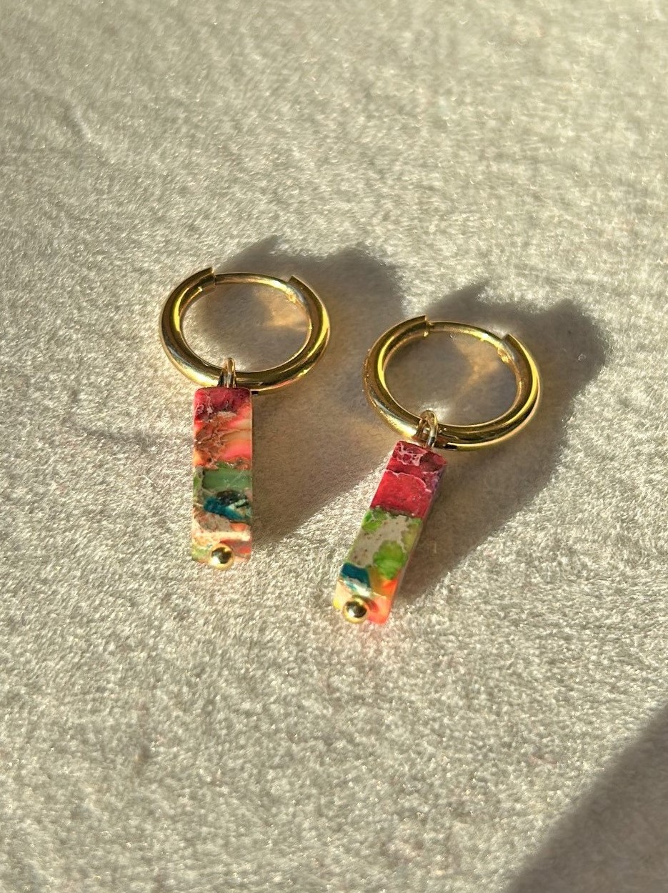 pendientes bisutere tropical