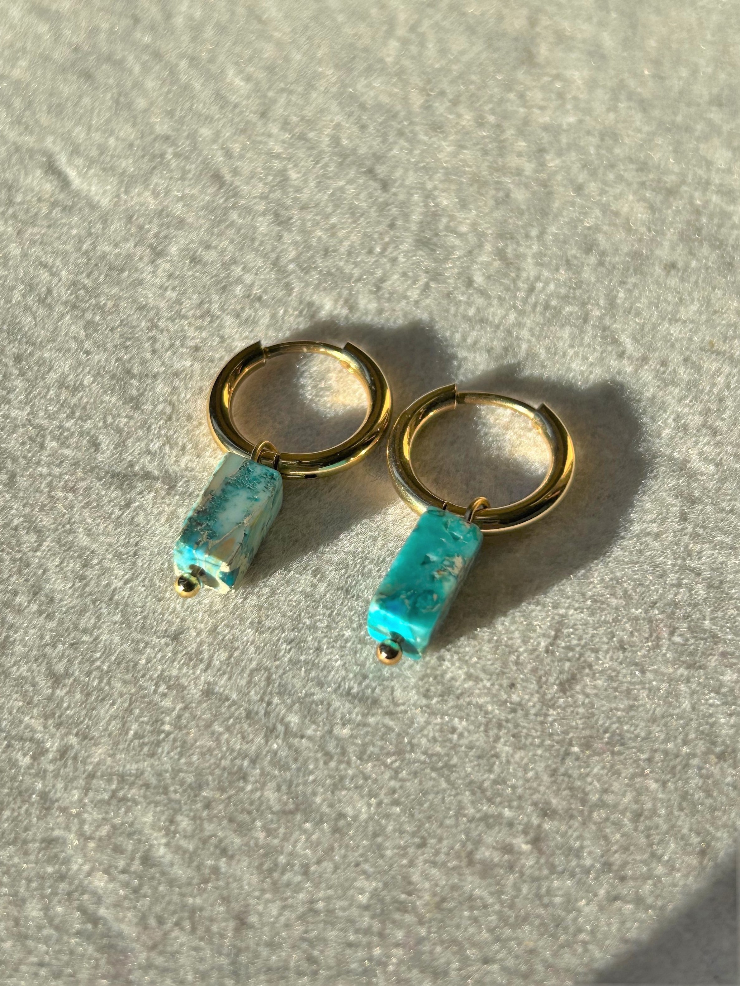 pendientes bisutere imperial azul