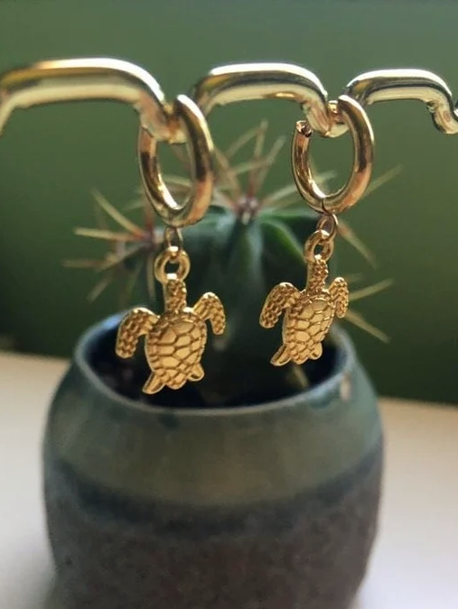 pendientes tortuga